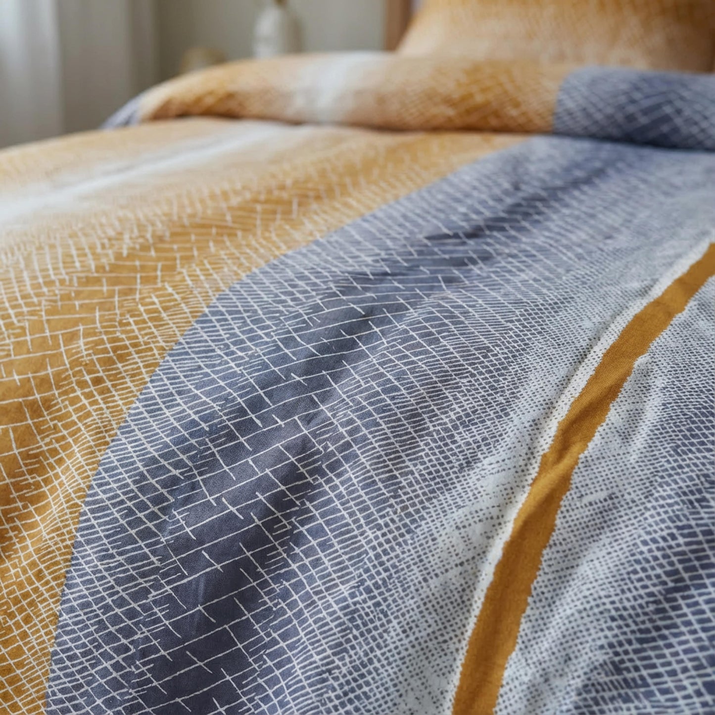 Sengetøysett 100 % bomullssateng – 140 × 200 cm